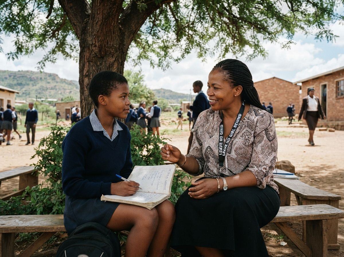 A Four Nomads facilitator working with a group of learners